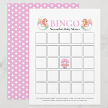 Mermaid Baby Shower Onder De Zee Stippen Bingo