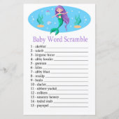 Mermaid Baby word scramble game (Voorkant)