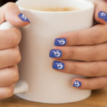 Mermaid Baignade Océan Bleu Minx Nail Art