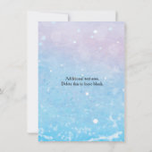 Mermaid Beach Bunny Sparkle Swim Party Invitation (Dos)