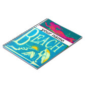 mermaid beach carnet personnalisé (Côté gauche)