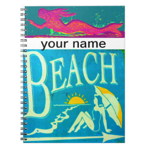 mermaid beach carnet personnalisé