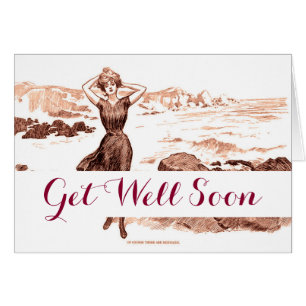 Mermaid Beach Gibson Girl Victoriaans Antiek