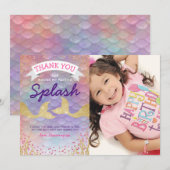 Mermaid Bedankt Verjaardag (Voorkant / Achterkant)