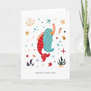 Mermaid Bericht Blanco Kaart