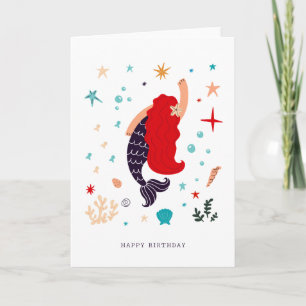 Mermaid Bericht Blanco Kaart