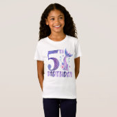 Mermaid Birthday 5th Birthday T-Shirt (Voorkant volledig)