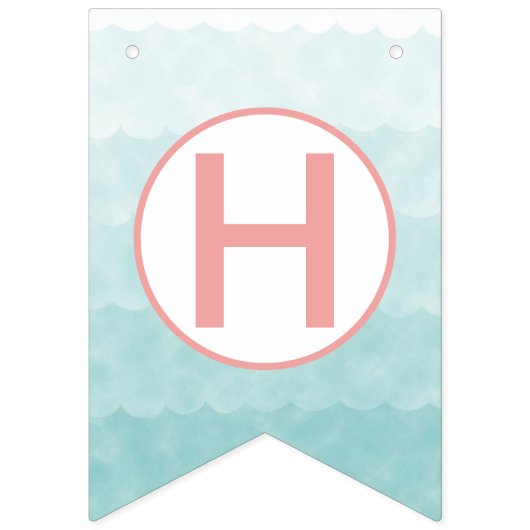 Mermaid Birthday Banner (Tweede vlag)