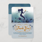 Mermaid Birthday Bedankt (Voorkant / Achterkant)
