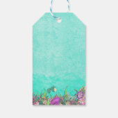 Mermaid Birthday Bedankt Cadeaulabel (Achterkant)