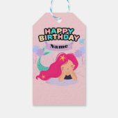 Mermaid Birthday Design - Onderwater Cadeaulabel (Achterkant)