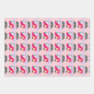 Mermaid Birthday Design - Onderwater Inpakpapier Vel