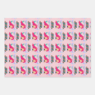 Mermaid Birthday Design - Onderwater Inpakpapier Vel