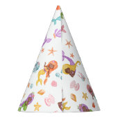 Mermaid Birthday Feesthoedjes (Achterkant)