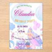 Mermaid Birthday Invitation for Kids (Recto)