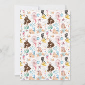 Mermaid Birthday Invitation Kaart (Achterkant)