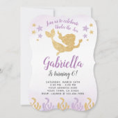 Mermaid Birthday Invitation Kaart (Voorkant)