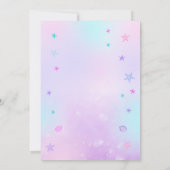 Mermaid Birthday Invitation Kaart (Achterkant)