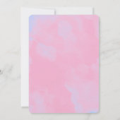 Mermaid Birthday Invitation Save The Date (Achterkant)