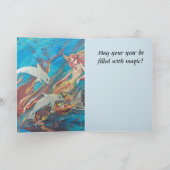 Mermaid Birthday Kaart (Binnen)