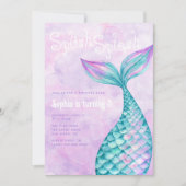 Mermaid Birthday Kaart (Voorkant)