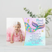 Mermaid Birthday Merci Cartes (Debout devant)