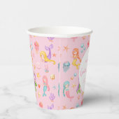 Mermaid Birthday Papieren Bekers (Rechts)