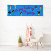 Mermaid Birthday Party Banner (Insitu)