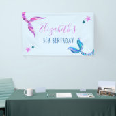 Mermaid Birthday Party Banner (Beurs)