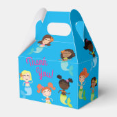 Mermaid Birthday Party Gable Favor Box Bedankdoosjes (Achterkant)
