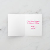 Mermaid Birthday Party Kaart (Binnen)