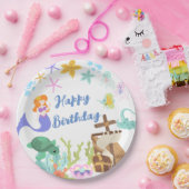 Mermaid Birthday Party Paper Bord (Feest)