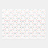 Mermaid Birthday Wrapping Paper Sheets (Voorkant 2)