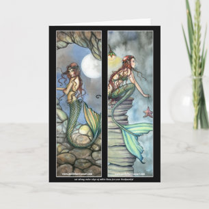 Mermaid bladwijzerkaart van Molly Harrison Kaart