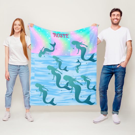 MERMAID BLANKET. COUVERTURE POLAIRE (En situation)