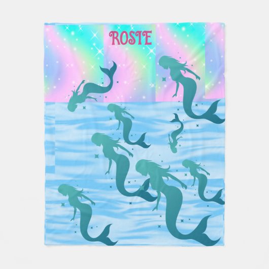 MERMAID BLANKET. COUVERTURE POLAIRE (Devant)