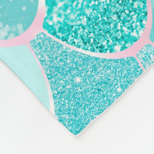 Mermaid Blanket, Fleece for meiden slaapkamer deco (Hoek)