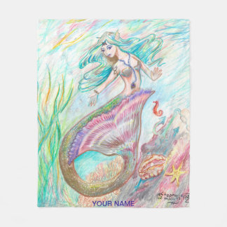 Mermaid Blanket med douanenaam Fleece Deken
