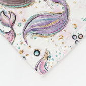 Mermaid blanket Ocean Thema Fleece Deken (Hoek)