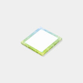 Mermaid Blue Green Glitter Sparkle Faux Zee Post-it® Notes (Schuin)