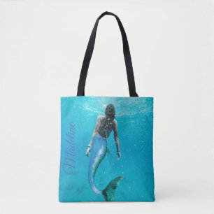 Mermaid Blue Ocean Modern Modern Stylish Draagtas