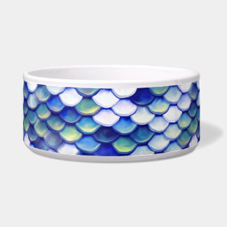 Mermaid Blue Skin Pattern Voerbakje