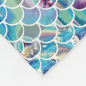 Mermaid Blues Fleece Deken (Hoek)