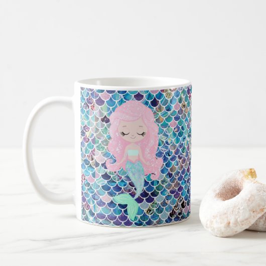 Mermaid Blues Mok (Met donut)