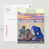 Mermaid & Boy at the Beach Carte postale (Devant / Derrière)