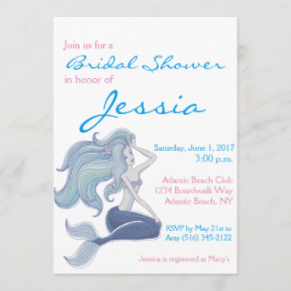 Mermaid Bridal Shower Kaart