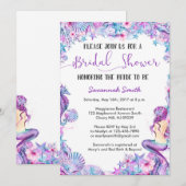 Mermaid Bridal Shower Kaart (Voorkant / Achterkant)