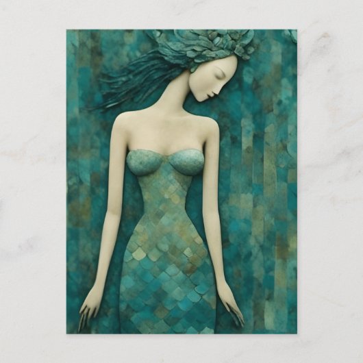 Mermaid Briefkaart (Voorkant)