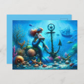 Mermaid Briefkaart (Voorkant / Achterkant)