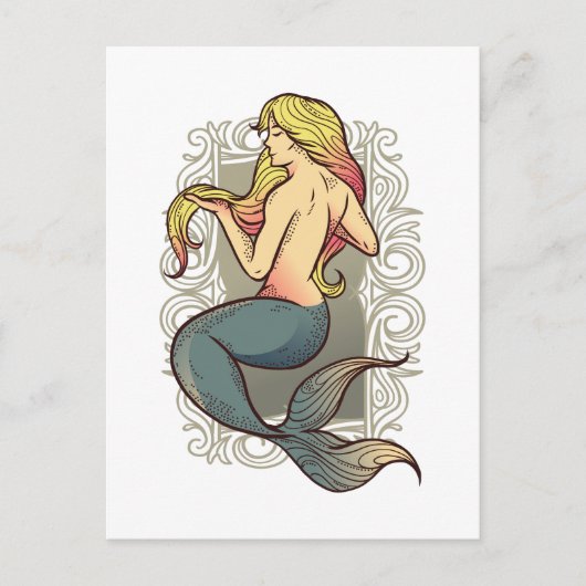Mermaid Briefkaart (Voorkant)